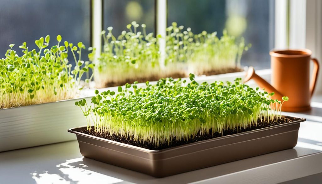 growing microgreens