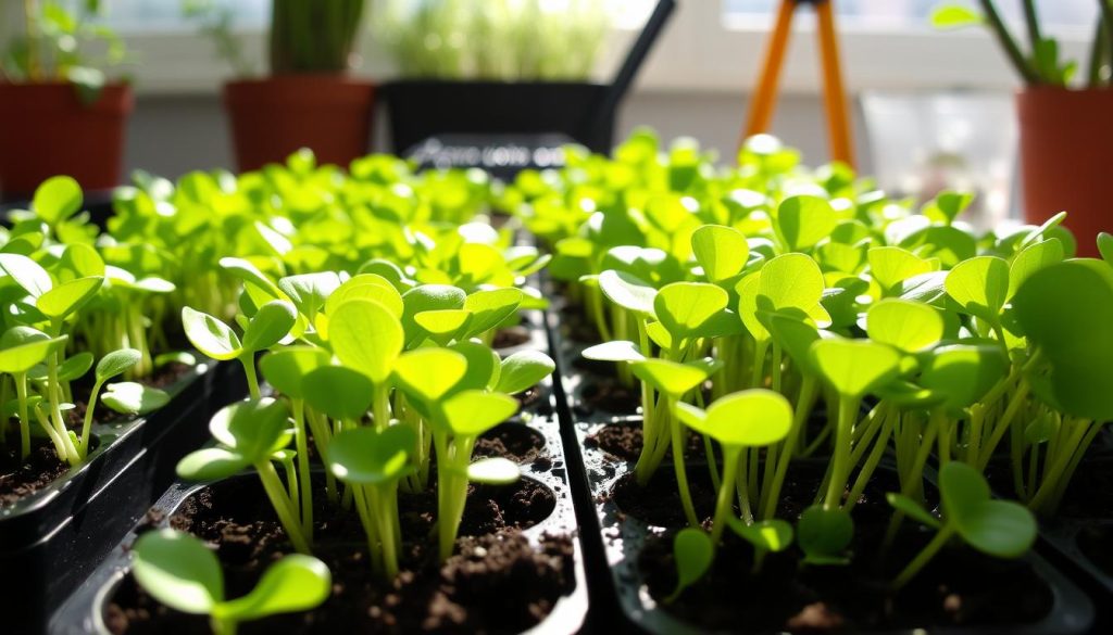 Microgreen growth