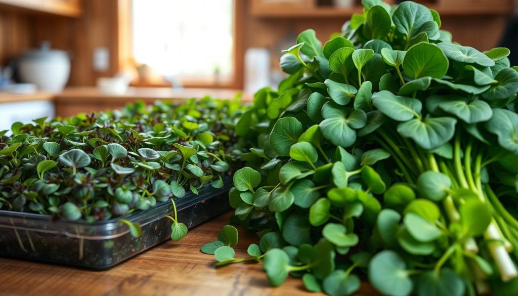 Microgreens vs Mature Greens