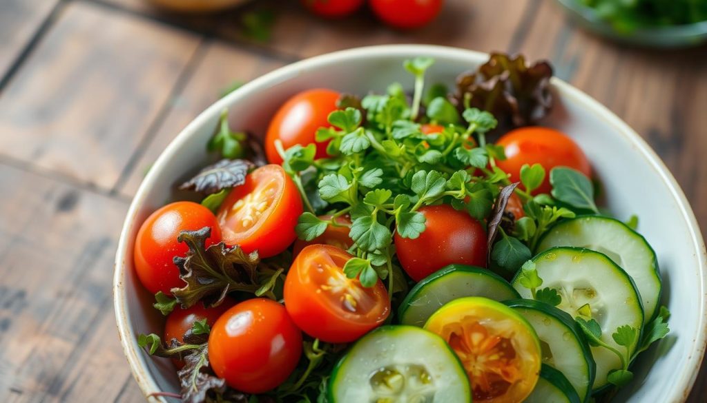 Microgreens in Salad