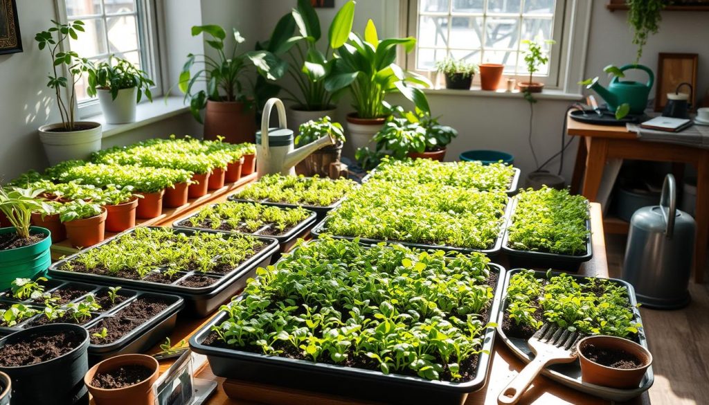 how to grow microgreens indoors