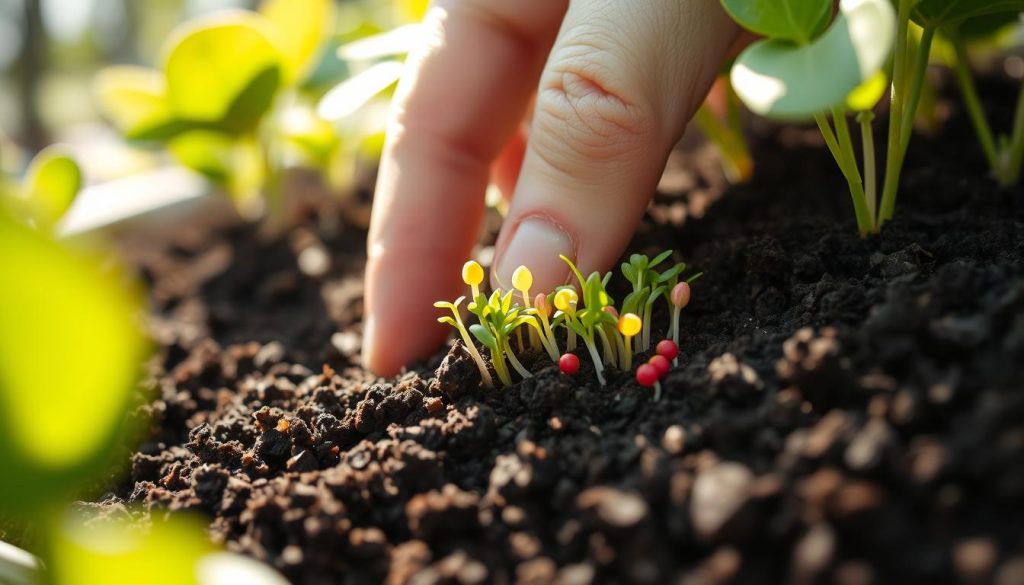 storing microgreen seeds in soil