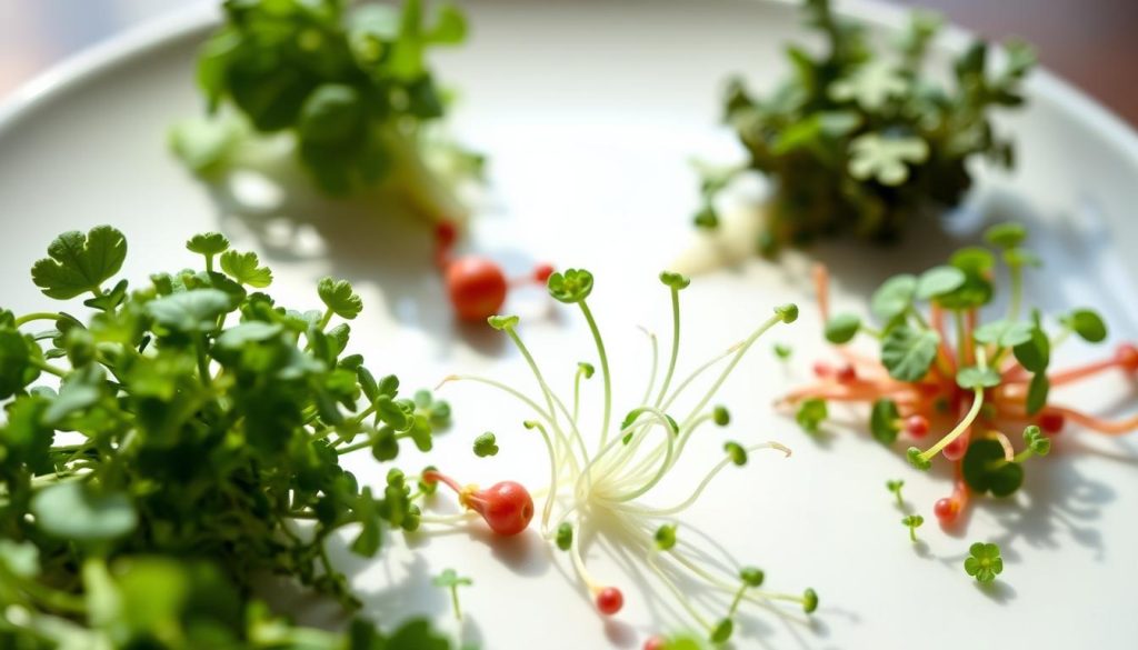 Microgreens Garnish Techniques