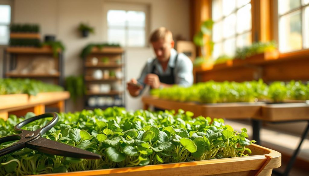 Microgreens Harvesting Techniques