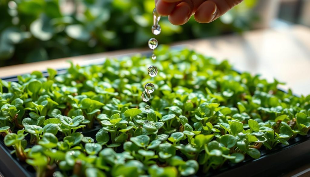 Microgreens Watering Techniques